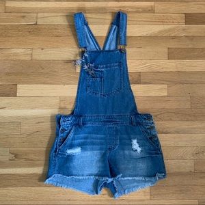 Vintage Denim Overall Shorts